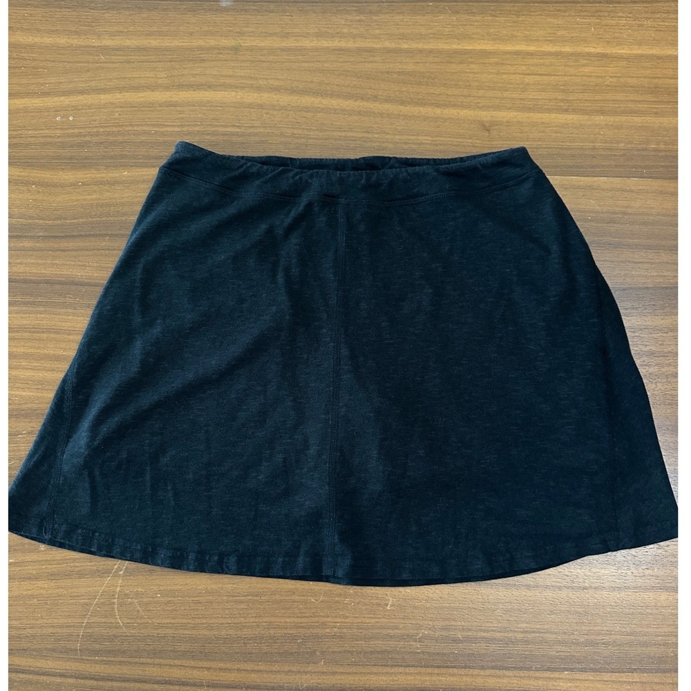 Toad&Co Seleena Skort Tencel Cotton Large Black Active Hiking Skirt Outdoors - Picture 5 of 10